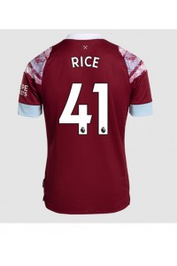 Fotbalové Dres West Ham United Declan Rice #41 Domácí Oblečení 2022-23 Krátký Rukáv